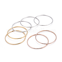 7 Stück schlichte Armreif-Sets aus 201 Edelstahl für Damen&nbsp;BJEW-L664-022C-M02