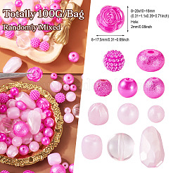 100 г непрозрачных акриловых бусин MACR-TA0001-51