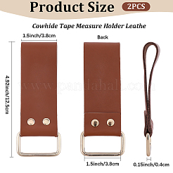 2 Stück Leder-Maßbandhalter für Gürtel&nbsp;TOOL-CL0001-03C