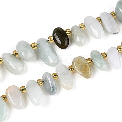 Натуральные нити бусин из нефрита&nbsp;G-Z091-A28