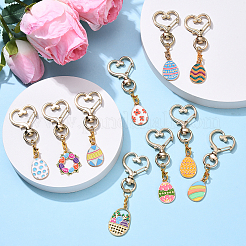 10 шт. подвеска из эмалевого сплава для пасхального яйца HJEW-YW00088