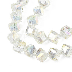 Гальванизируйте прозрачное стекло бисер нитей&nbsp;EGLA-N002-29-C04