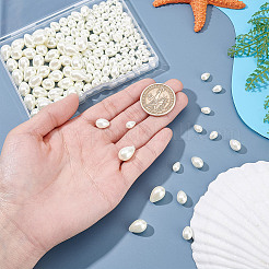 160 шт. 3 вида стеклянных жемчужных бусин-капель HY-NB0001-06A