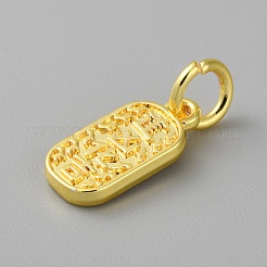 Pendentifs en alliage avec caractères chinois&nbsp;FIND-WH0159-63G-29