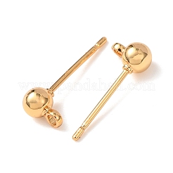 Shegrace Messing-Rundkugel-Ohrstecker-Verschlüsse&nbsp;XGR0051G-39G-A