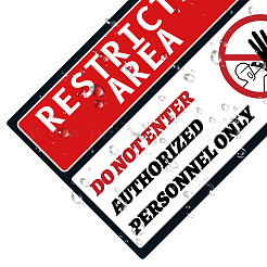 Водонепроницаемые ПВХ предупреждающие знаки наклейки DIY-WH0237-009