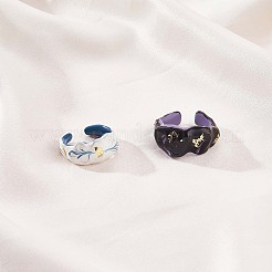 Кольцо-манжета с блестящей эмалью JR919A