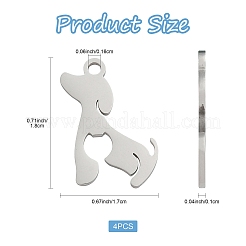 4 шт. подвески из нержавеющей стали 304&nbsp;STAS-FS0001-99