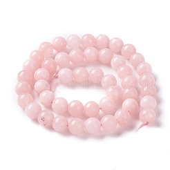 Natürliche weiße Jade Nachahmung rosa Opal Perlen Stränge&nbsp;X-G-I299-F05-8mm