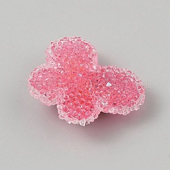 Undurchsichtige Acrylperlen und Schleife aus Legierung&nbsp;SACR-TAC0014-001G