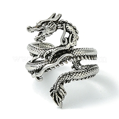 Открытые кольца-манжеты из сплава дракона&nbsp;RJEW-K275-21AS