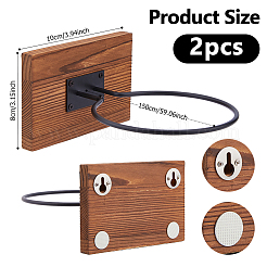 Настенная стойка для баскетбола из дерева и железа AJEW-WH0248