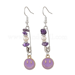 Pendientes colgantes de piedra preciosa natural&nbsp;EJEW-JE07405