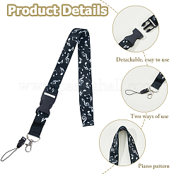 4 sangle mobile en polyester&nbsp;HJEW-HS0001-07A