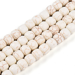 Окрашенные синтетические нити бусин из говлита TURQ-T004-11