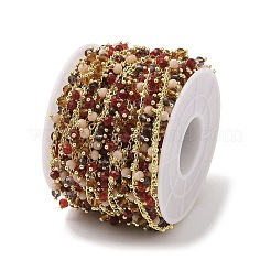 Цепочка из латуни и стекла CHC-A009-05G-06