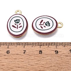 Anhänger aus bedruckter Legierung zum Valentinstag&nbsp;PALLOY-SZC0008-05E