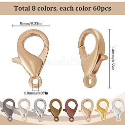 480 шт. 8 цвета из цинкового сплава FIND-SP0001-28