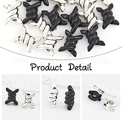 20 шт. Европейские бусины из сплава 2 цветов&nbsp;FIND-CA0007-56