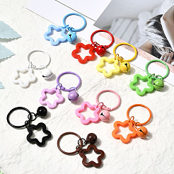 10шт 10-х цветные акриловые подвесные украшения в виде звезд&nbsp;AJEW-SP0003-34