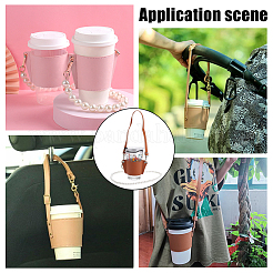 Термостойкая многоразовая чашка из искусственной кожи&nbsp;AJEW-WR0001-87A