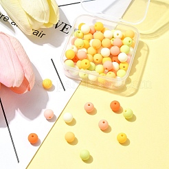 70шт прорезиненные акриловые бусины MACR-FS0001-71D