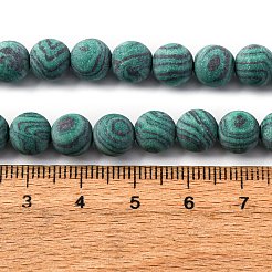 Синтетического малахита бисер нитей&nbsp;G-F668-19-8mm