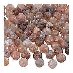 1 нить натуральных бусин из лунного камня&nbsp;G-PH0003-19