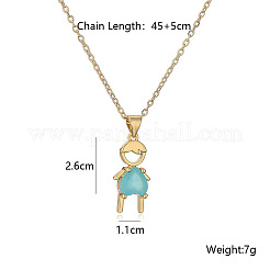 Мальчик латунные подвески с кубическим цирконием FS-WGEF7B2-01