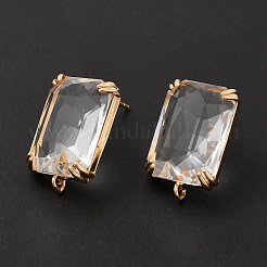 Стеклянные серьги-гвоздики k9&nbsp;KK-E071-26KCG-02