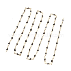 Catene a maglie rotonde con perline di agata naturale&nbsp;AJEW-JB01533-02