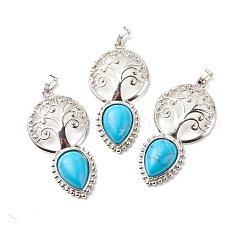 Натуральный и синтетический драгоценный камень большие подвески G-G855-05P