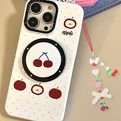 Наборы для самостоятельного изготовления ремешка для мобильного телефона в виде вишневого шарма&nbsp;DIY-SC0030-85