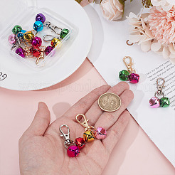 10 Stück 2 Farben Eisenglocke Haustierhalsband Anhänger Dekoration&nbsp;HJEW-DR00158