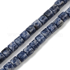 Натуральное синее пятно нитки из бисера яшмы G-G275-D21-10x10mm