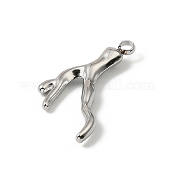304ステンレスペンダント  ニッケルフリー  サンゴ  24x15.5x3mm  穴：1.8mm&nbsp;LS-STAS-F327-03H-P