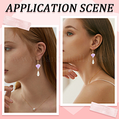 100 шт. 10-х цветные бусины из пищевого силикона в форме сердца&nbsp;SIL-PA0001-09A