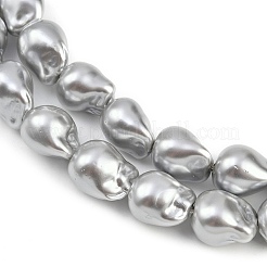 Гальванические стеклянные бусины&nbsp;GLAA-H039-06C