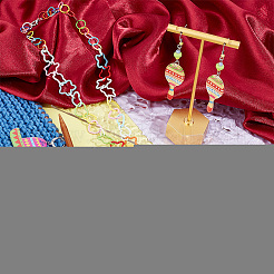 Cinco de mayo непрозрачные печатные акриловые подвесные маркеры петель с замком HJEW-AB00176