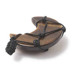 Плетеные нейлоновые подвески из натуральных и синтетических смешанных драгоценных камней&nbsp;PALLOY-JF02044