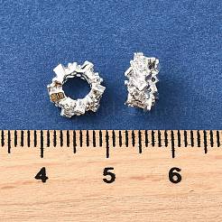 Колонка латунные микро проложить кубического циркония европейских бусы&nbsp;KK-L230-05S