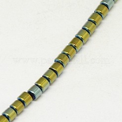 Electroplate non magnetici ematite sintetico fili di perline&nbsp;G-J163-2x2mm-06