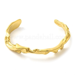 Браслеты-манжеты из нержавеющей стали 304 для женщин&nbsp;BJEW-D038-01G