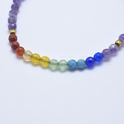 Натуральные аметистовые плетеные браслеты из бисера BJEW-I258-M07