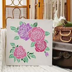 Modelli di stencil per pittura da disegno riutilizzabili in plastica&nbsp;DIY-WH0172-389
