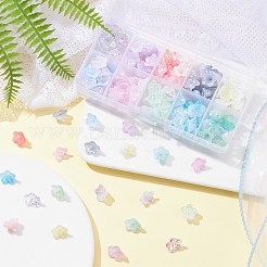 200шт 10 цвета непрозрачных акриловых колпачков для бусин&nbsp;OACR-CJ0001-43