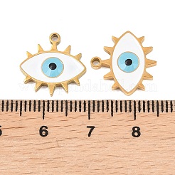 304 Edelstahl-Emaille-Anhänger&nbsp;STAS-Z190-09G-06
