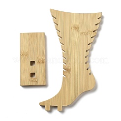 Стойка для хранения украшений из бамбука в форме ступни ODIS-G018-01D