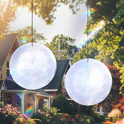 Прозрачные стеклянные подвески&nbsp;GLAA-SP0001-18B