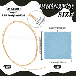 1м 925 серебряной проволоки&nbsp;STER-BC0003-01B-G